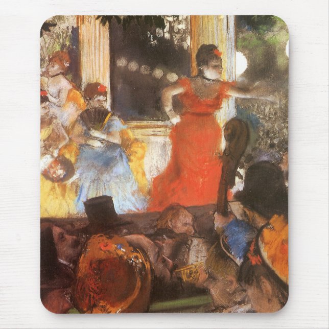 Café Concert på Les Ambassadeurs av Edgar Degas Musmatta (Framsidan)