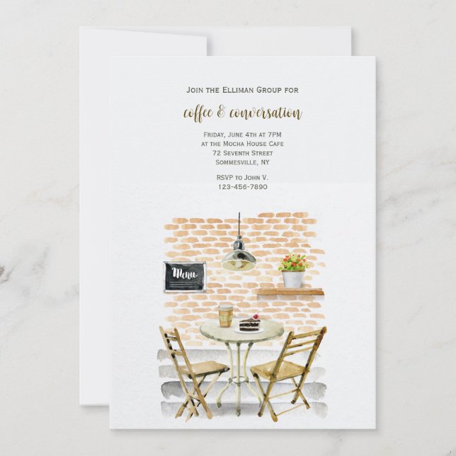 Cafe Connection Inbjudan (Framsida)