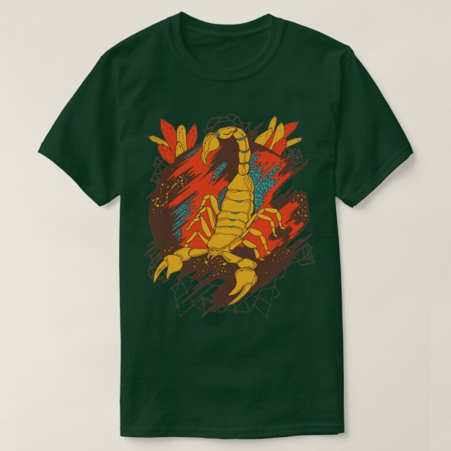 Cafe Cosmic Scorpion T Shirt (Design framsida)