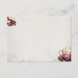 Café Crémeux Basic Blank Receptkort Tilläggskort