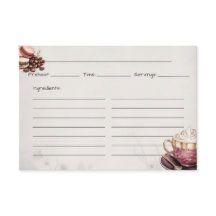 Café Crémeux Basic-receptkort