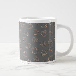 Café Croissants Jumbo Mugg