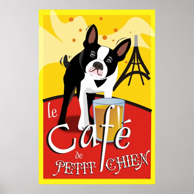 Cafe de Petit Chien (jour) Poster (Framsidan)