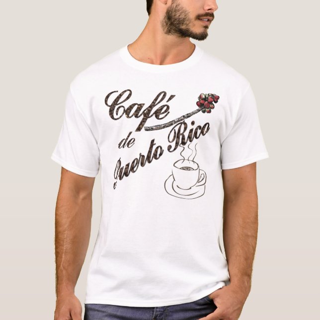 Café de Puerto Rico T-shirt (Framsida)