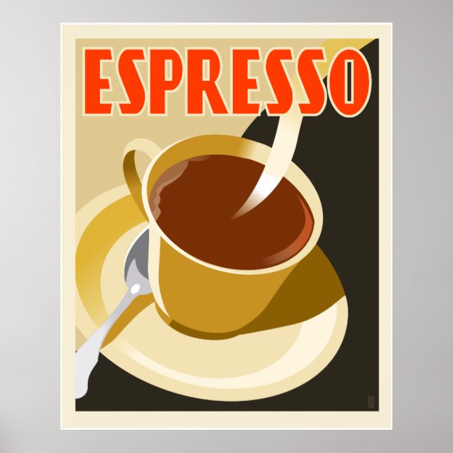 Cafe Deco Espresso Poster (Framsidan)