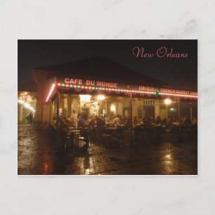 "Cafe du Monde", New Orleans, Louisiana, USA Vykort
