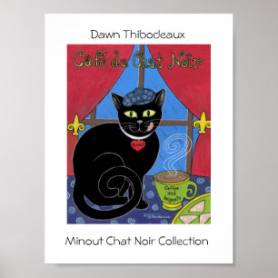 Cafe du Prata Noir Poster