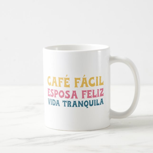 Café fácil, Esposa feliz, Vida tranquila Kaffemugg (Höger)