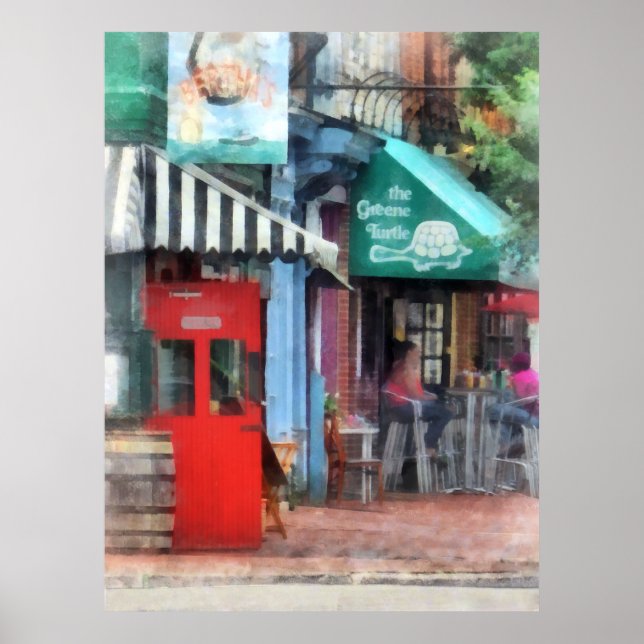 Cafe Fells Point MD Poster (Framsidan)