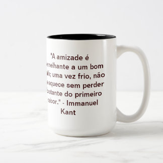 Café Filosófico - Kant e a amizade Två-Tonad Mugg