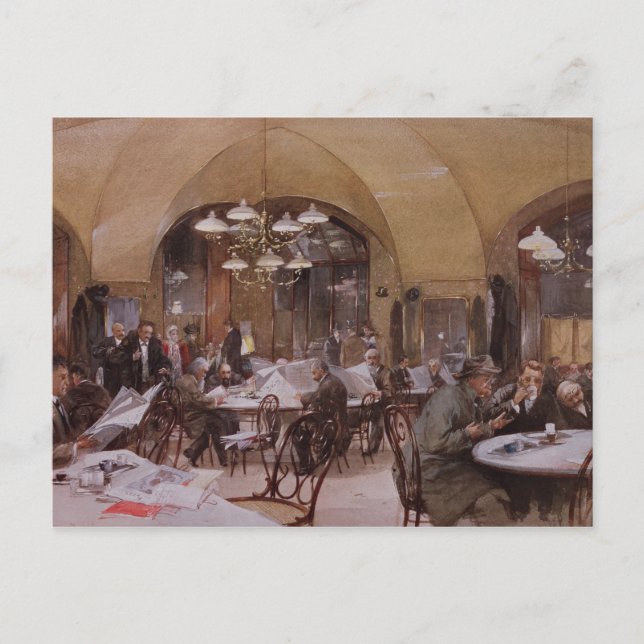 Cafe Griensteidl, Wien, 1890 Vykort (Framsida)