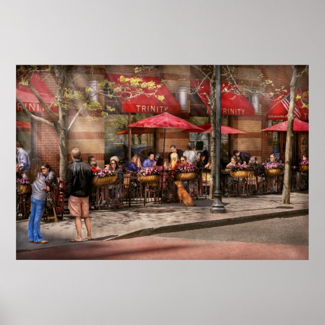 Cafe - Hoboken, NJ - Cafe Trinity Poster (Framsidan)