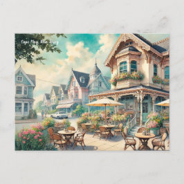 Cafe i Cape May New jersey Vykort