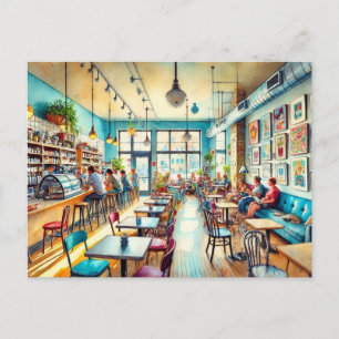 Cafe i Chicago Andersonville Vykort