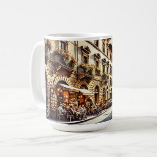 Cafe i Florens-Italien Kaffemugg