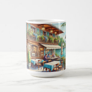 Cafe i Genève i Schweiz Kaffemugg