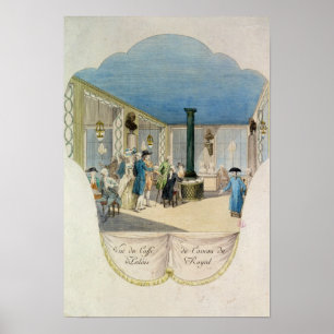 Cafe i källaren till Palais-Royalet Poster