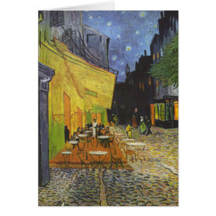 Cafe i natt av Vincent Van Gogh Hälsningskort