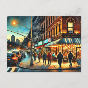 Cafe i New York Bronx Vykort
