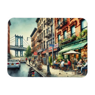 Cafe i New York Brooklyn Magnet