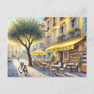 Cafe i Nice Frankrike Mugg Vykort