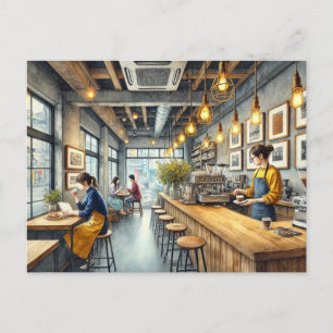 Cafe i Osaka Vykort
