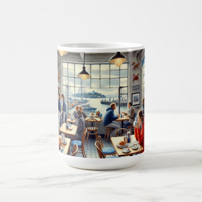 Cafe i San Francisco Alcatraz Kaffemugg (Center)