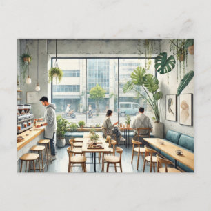 Cafe i Taipei Vykort