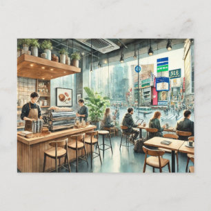 Cafe i Tokyo Vykort