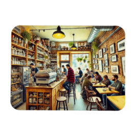 Cafe i Vancouver Mugg Magnet