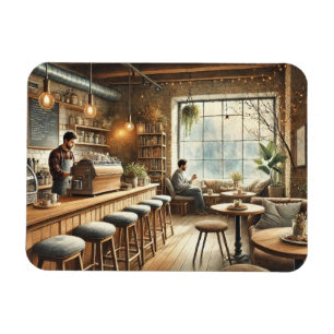 Cafe i Vancouver Mugg Magnet
