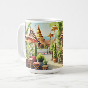 Cafe in Chiang Mai Wat Phra Singh Kaffemugg