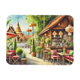 Cafe in Chiang Mai Wat Phra Singh Magnet