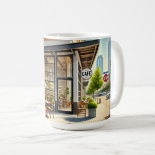 Cafe in Dallas Texas Kaffemugg