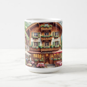 Cafe in Interlaken Schweiz Kaffemugg
