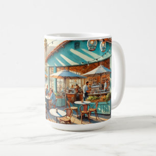 Cafe in Santa Barbara California Kaffemugg