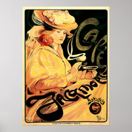 CAFE JACAMOTTE Brussels Art av Fernand Toussaint Poster