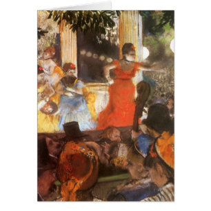 Cafe-konsert vid Les ambassader av Edgar Degas Hälsningskort
