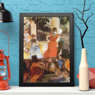 Cafe-konsert vid Les ambassader av Edgar Degas Poster