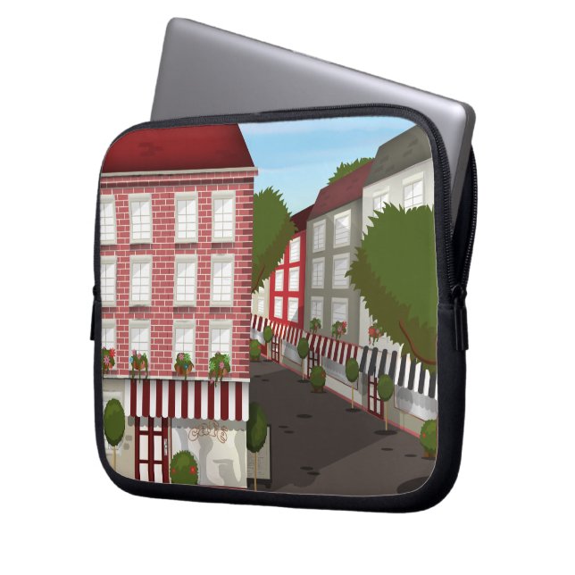 café laptop fodral (Framsidan Vänster)