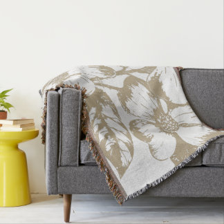 Cafe Latte Dogwood Blommigt Mysfilt