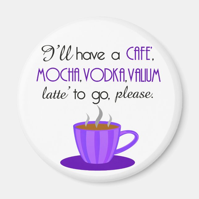 Cafe Latte Magnet (Framsidan)