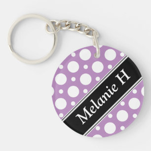 Cafe Lila Assorterad Polka Dot Acrylic Keychain