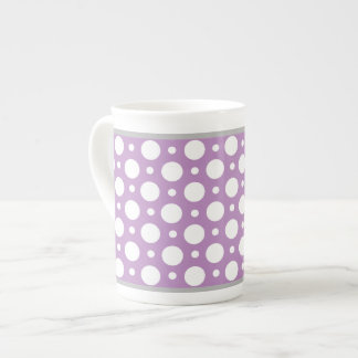 Cafe Lila Assorterad Polka dots Bone China Mugg Benporslin Mugg