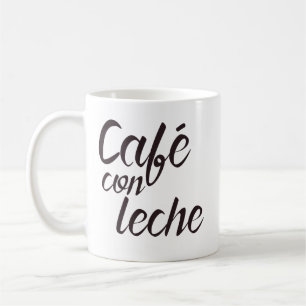 Café lurar Leche den spanska kaffemuggen Kaffemugg