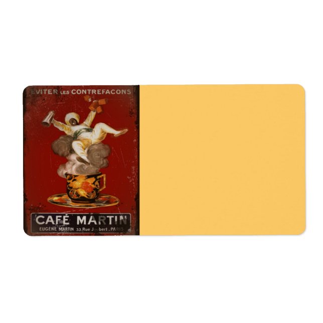 Cafe Martin Genie Fraktsedel (Framsidan)