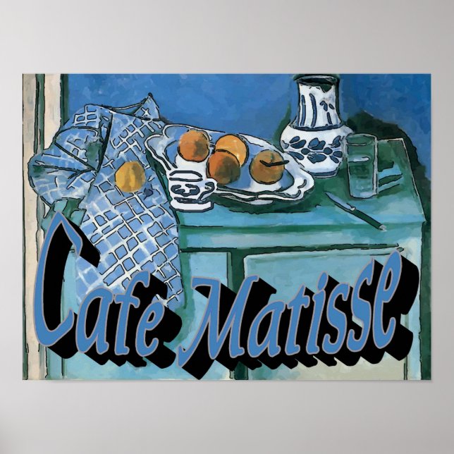 Cafe MAtisse-Abstrakt Poster (Framsidan)