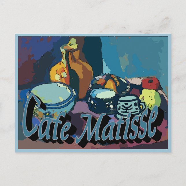 Cafe Matisse Poster Vykort (Framsida)