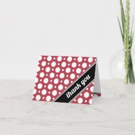 Cafe Merlot Red Assorted Polka-tack-kort Tack Kort