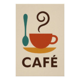 Café minimal perfect poster